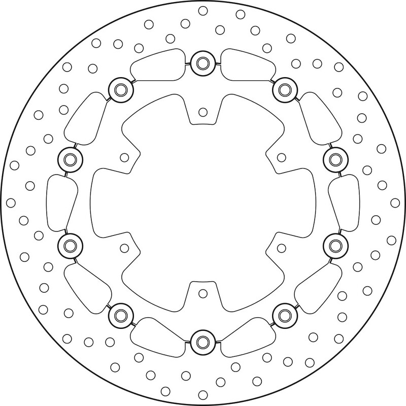 BREMBO Serie Oro remschijf, remschijven voor de moto, zwevend 78B408A8