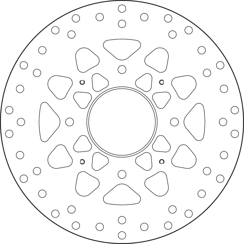 BREMBO Serie Oro remschijf, remschijven voor de moto, vast 68B407M6