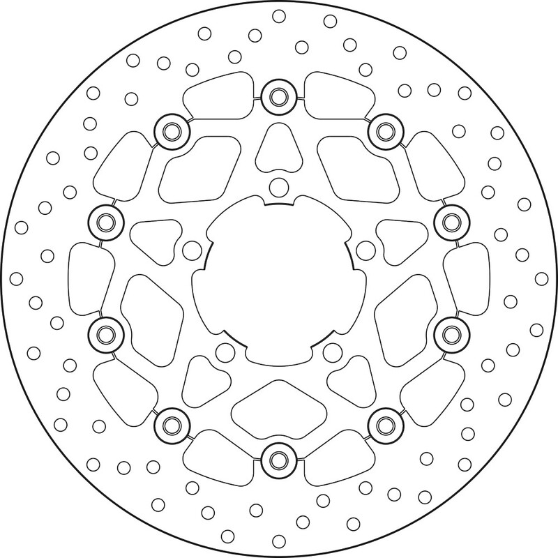 BREMBO Serie Oro remschijf, remschijven voor de moto, zwevend 78B40847