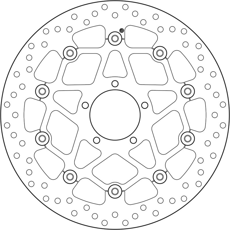 BREMBO Serie Oro remschijf, remschijven voor de moto, zwevend 78B408B2