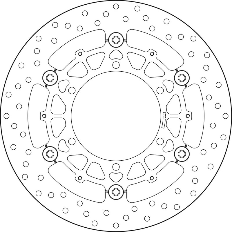 BREMBO Serie Oro remschijf, remschijven voor de moto, zwevend 78B40846
