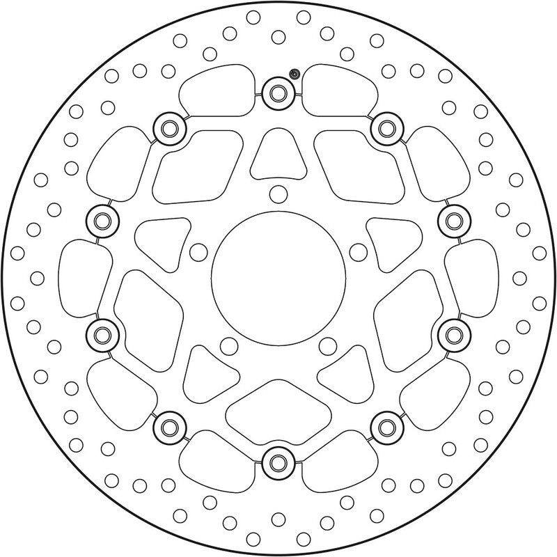 BREMBO Serie Oro remschijf, remschijven voor de moto, zwevend 78B408B5