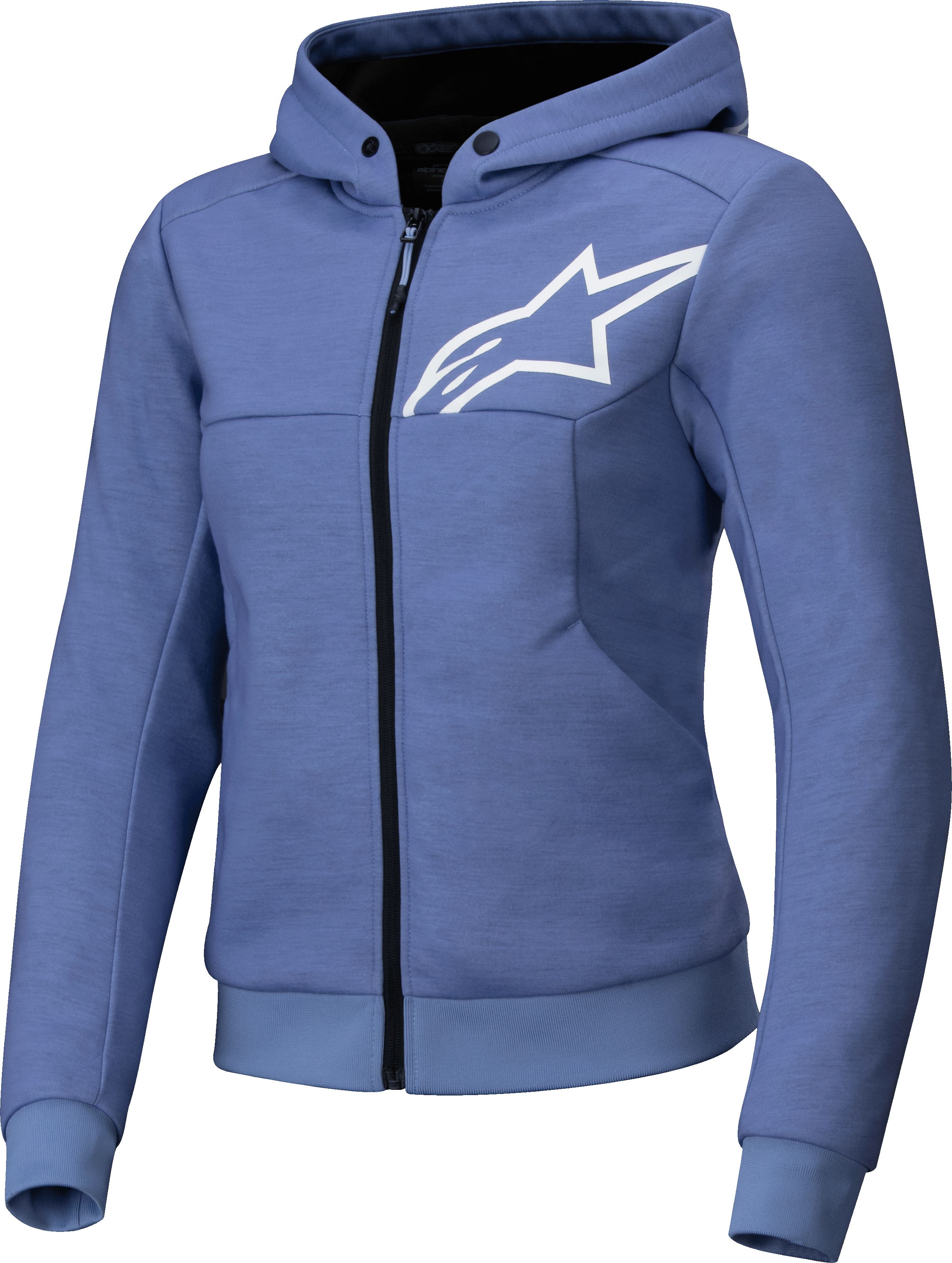 ALPINESTARS Stella Chrome V2 Sport Hoodie, Women's motorcycle, Blue-Violet-White