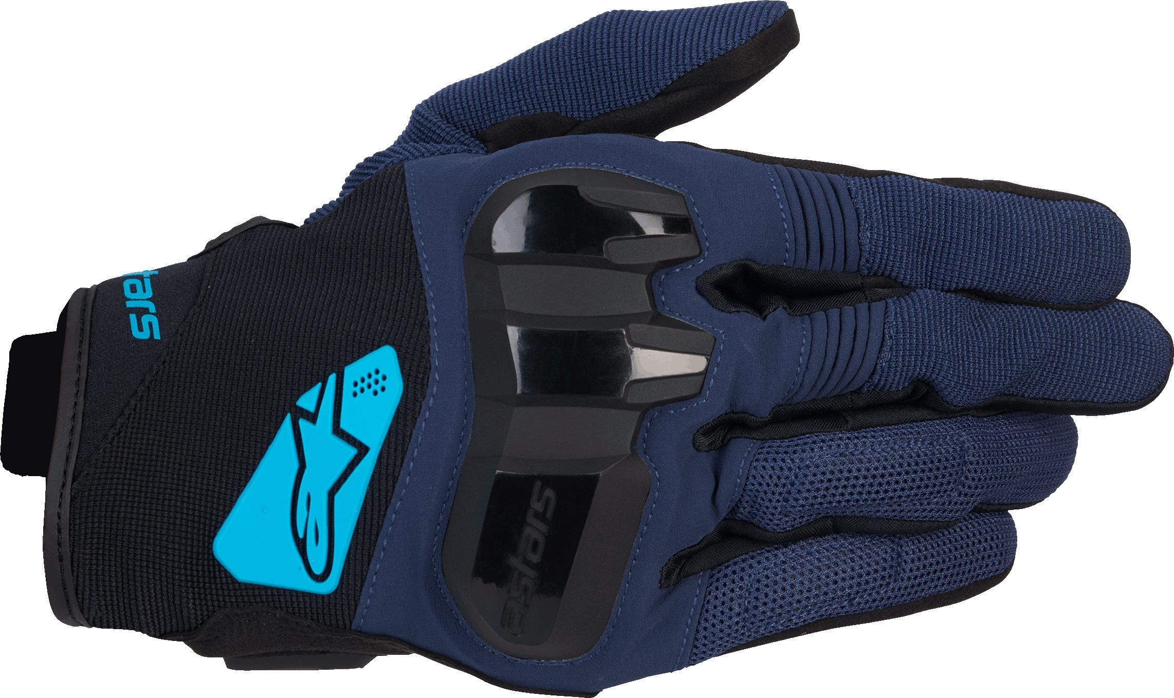 ALPINESTARS Chrome V2 Gloves, Motorhandschoenen zomer heren, Donker Blauw-Hawaiiaans Oceaan
