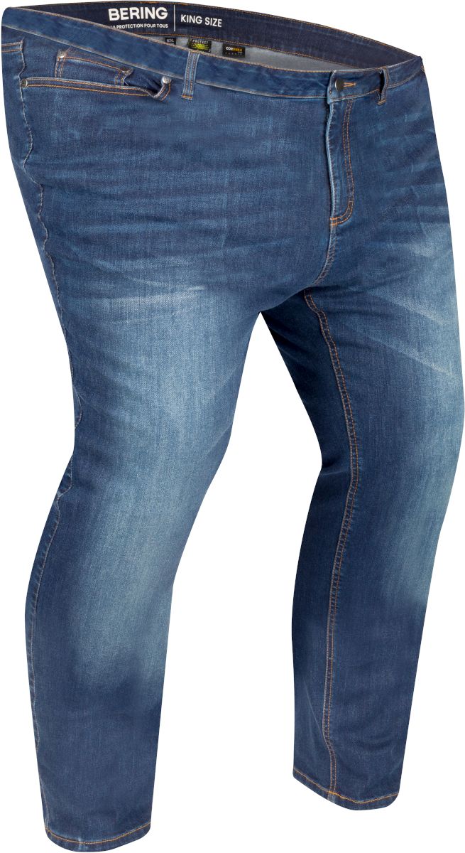BERING Trust King Size, Motorjeans heren, Blauw washed