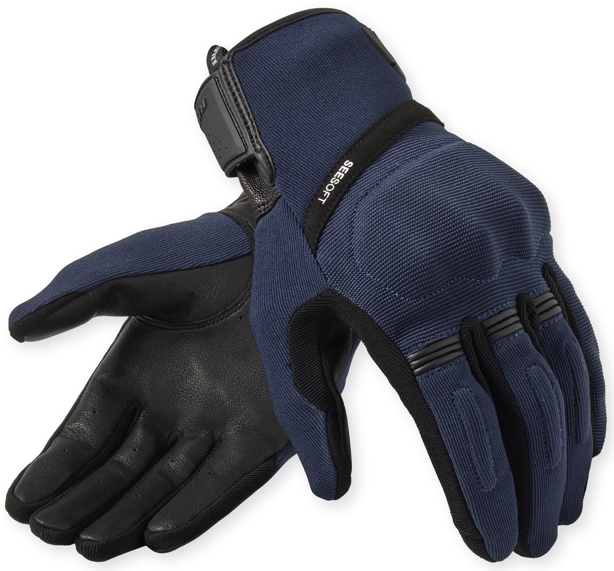 REV'IT! Mosca 2, Motorhandschoenen zomer heren, Donkerblauw Zwart
