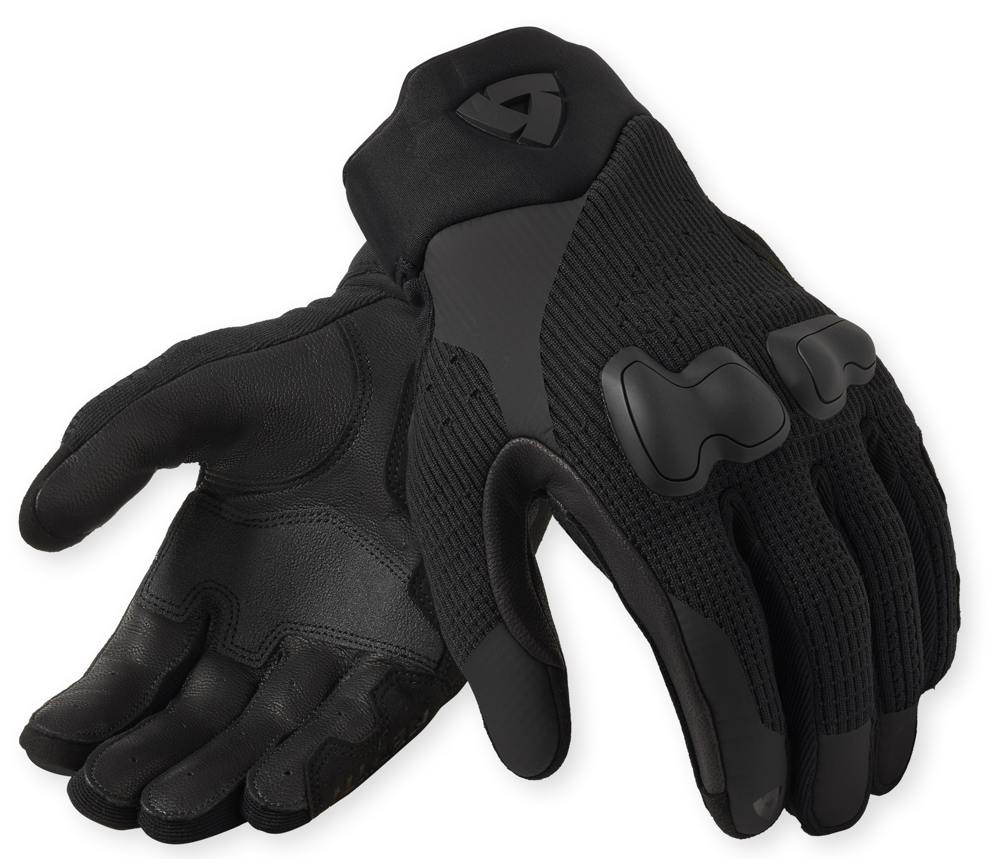 REV'IT! Kinetic 2, Motorhandschoenen zomer heren, Zwart