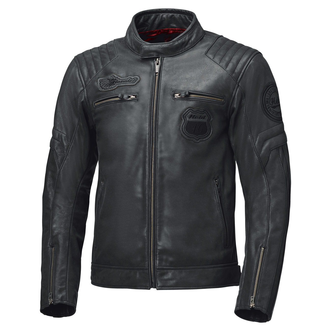 HELD Baker 2, Leren motorjas, Zwart
