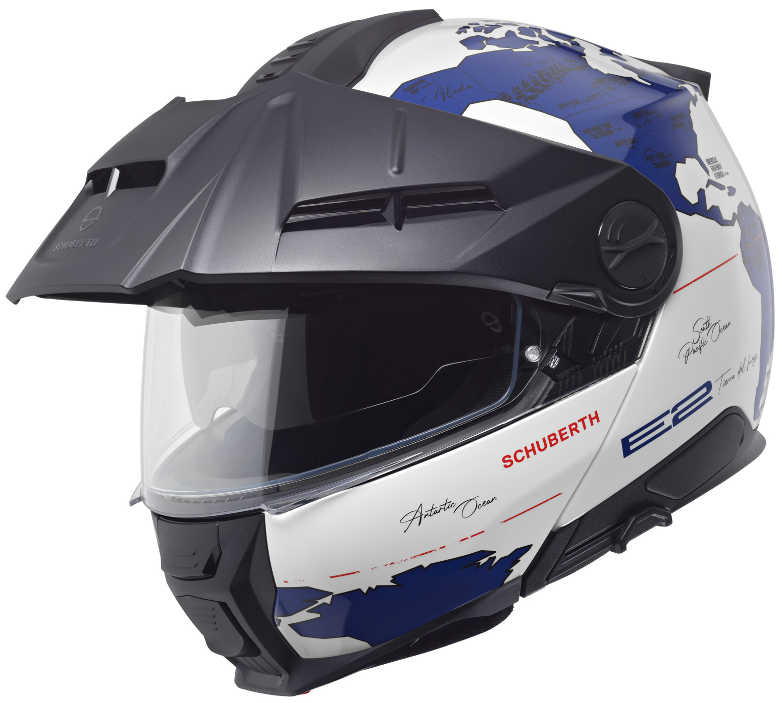SCHUBERTH E2 Atlas, Systeemhelm, Wit Blauw