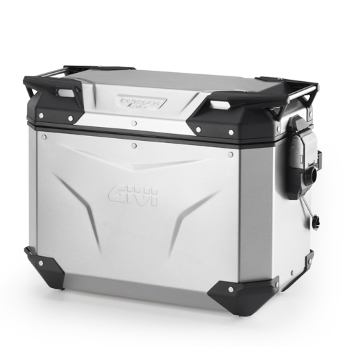 GIVI OBKEV44 Trekker Outback EVO Smart, Top boxes and side boxes for motorcycles, Anodised Aluminium 44l Right