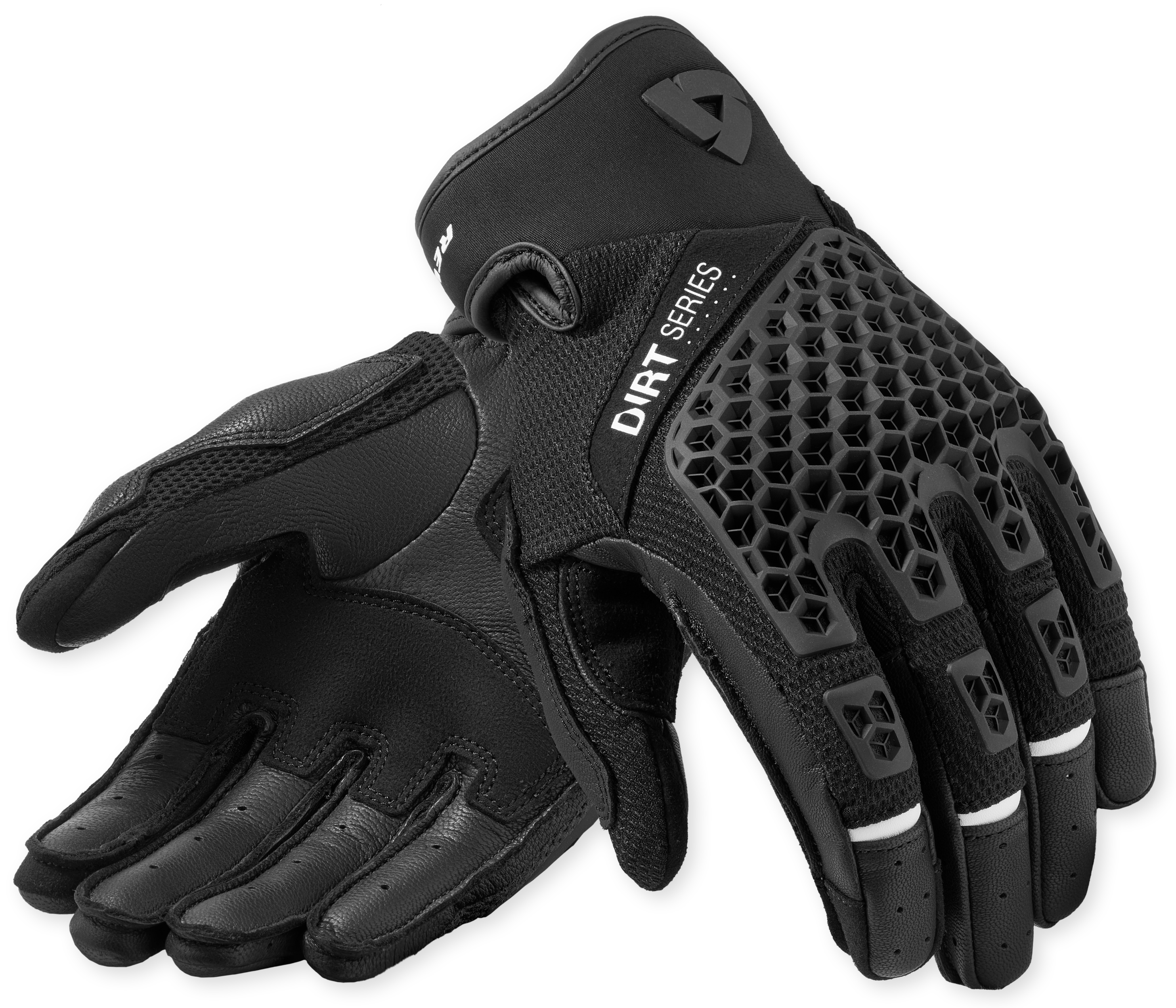 REV'IT! Caliber 2, Motorhandschoenen zomer heren, Zwart