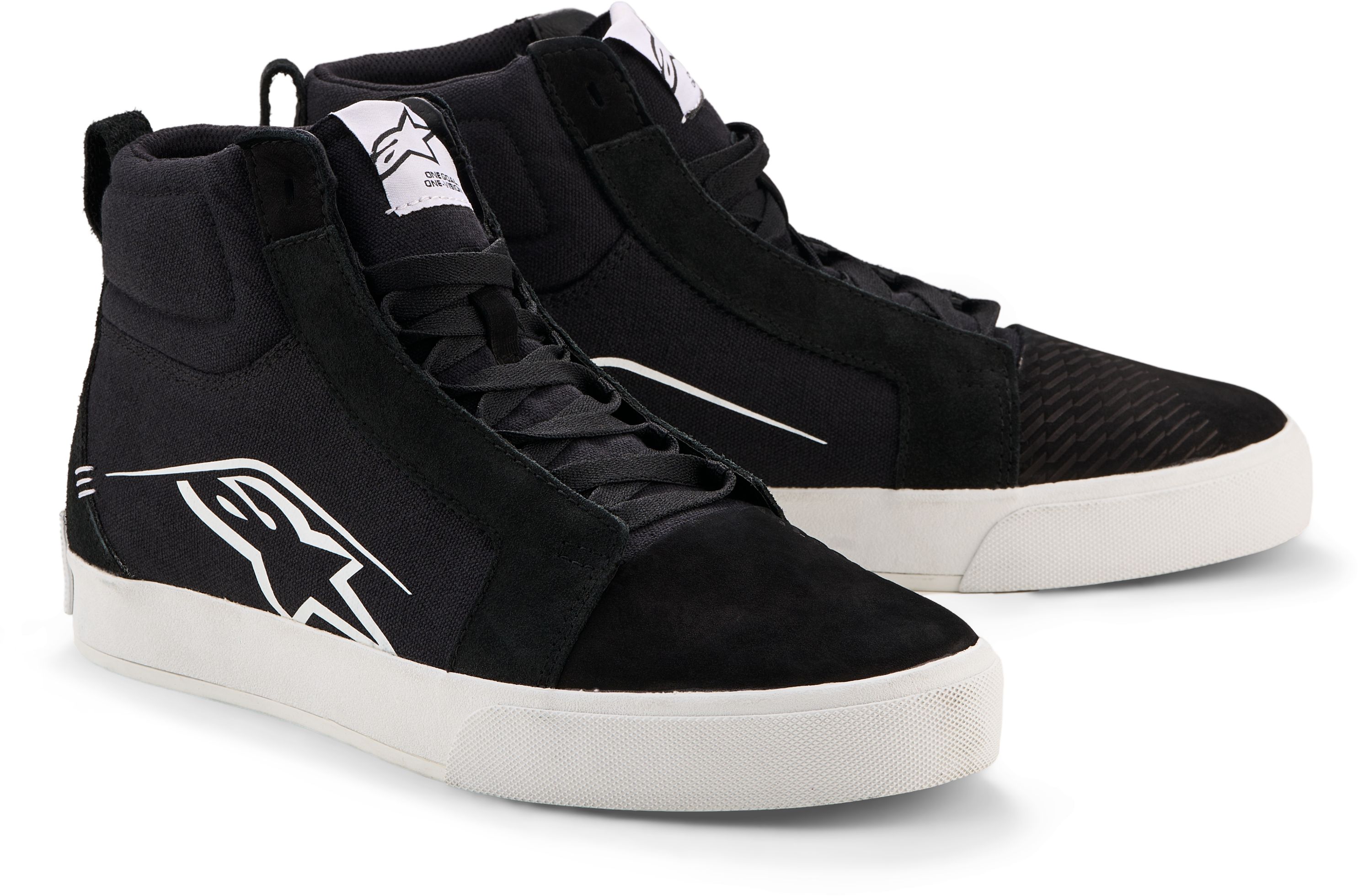 ALPINESTARS Ride-63 Canvas Shoes, Men's motorcycle, Black-White