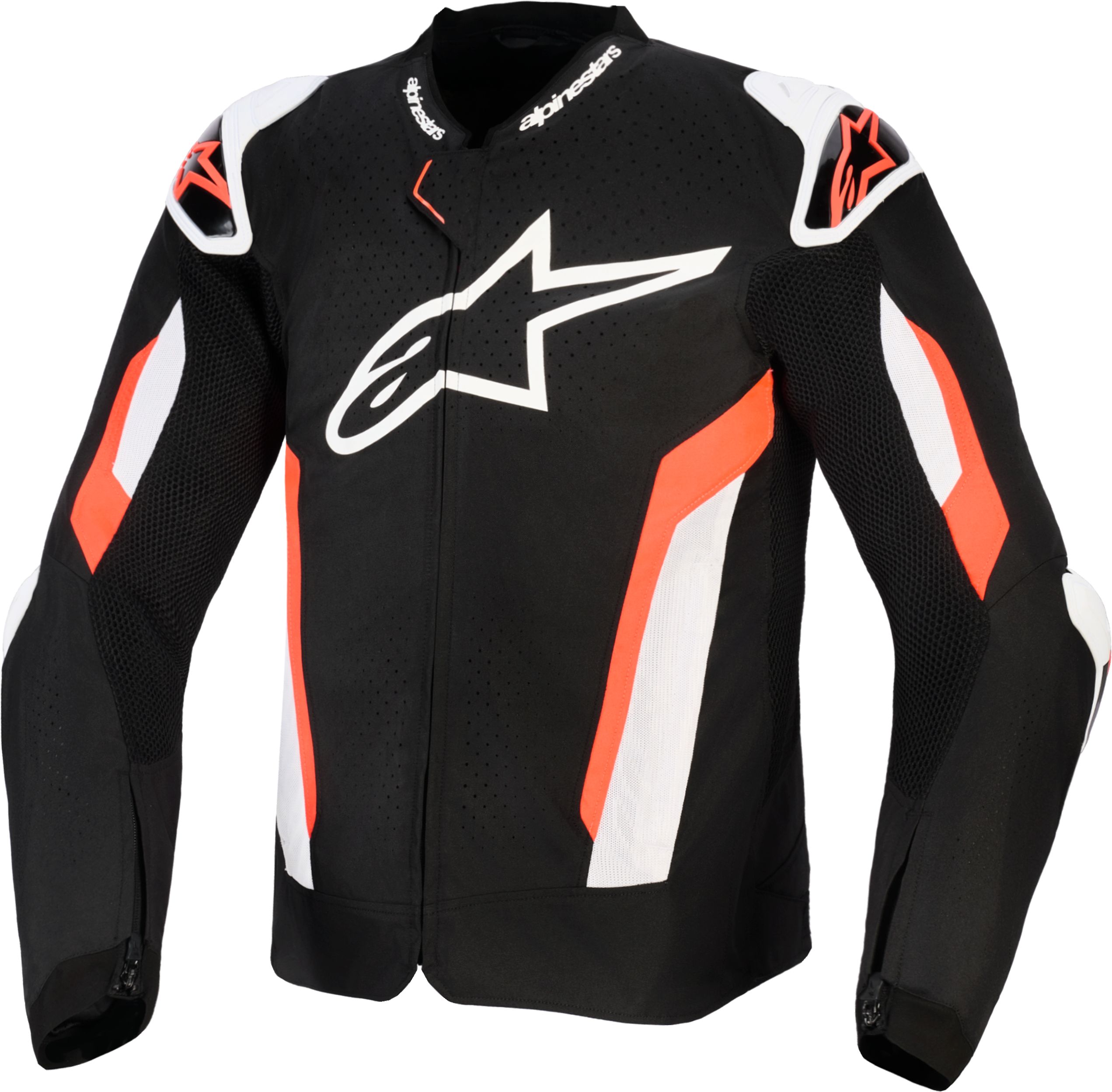 ALPINESTARS T-GP Air Jacket, Doorwaai motorjas heren, Zwart-Rood Fluo