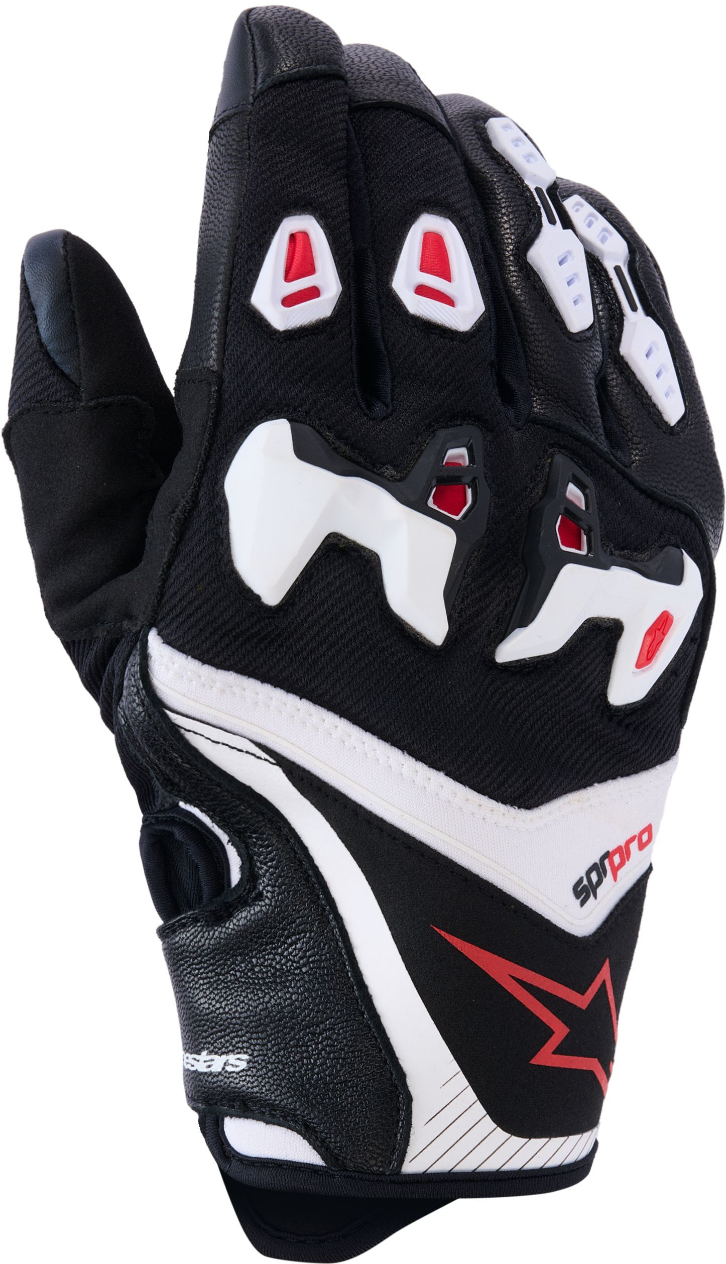 Alpinestars Noir Gants Sp-R Pro White Bright Red - Image 3
