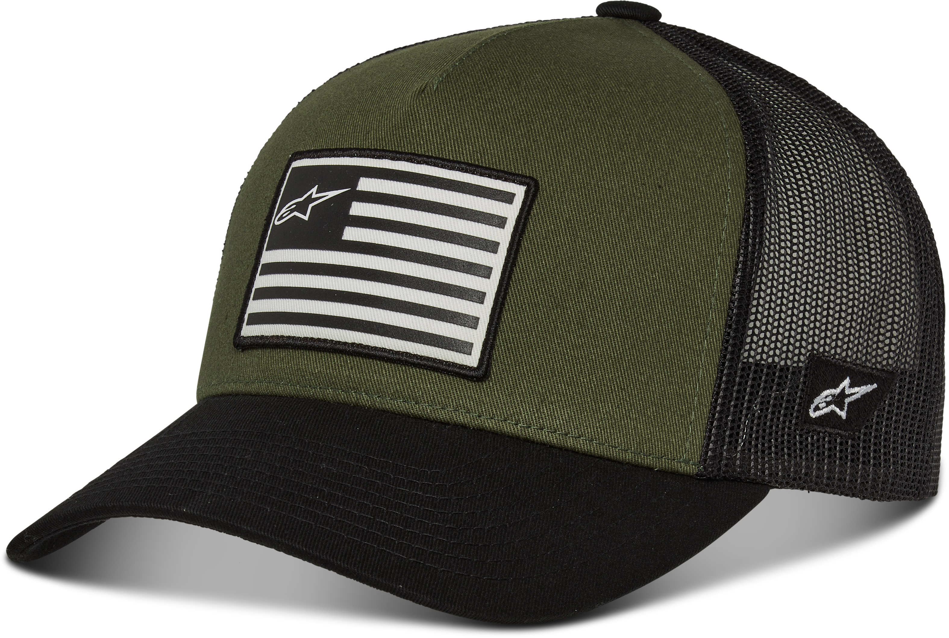 Alpinestars Noir Casquette Snapback Flag Military Blk, Taille: One Size - Image 3