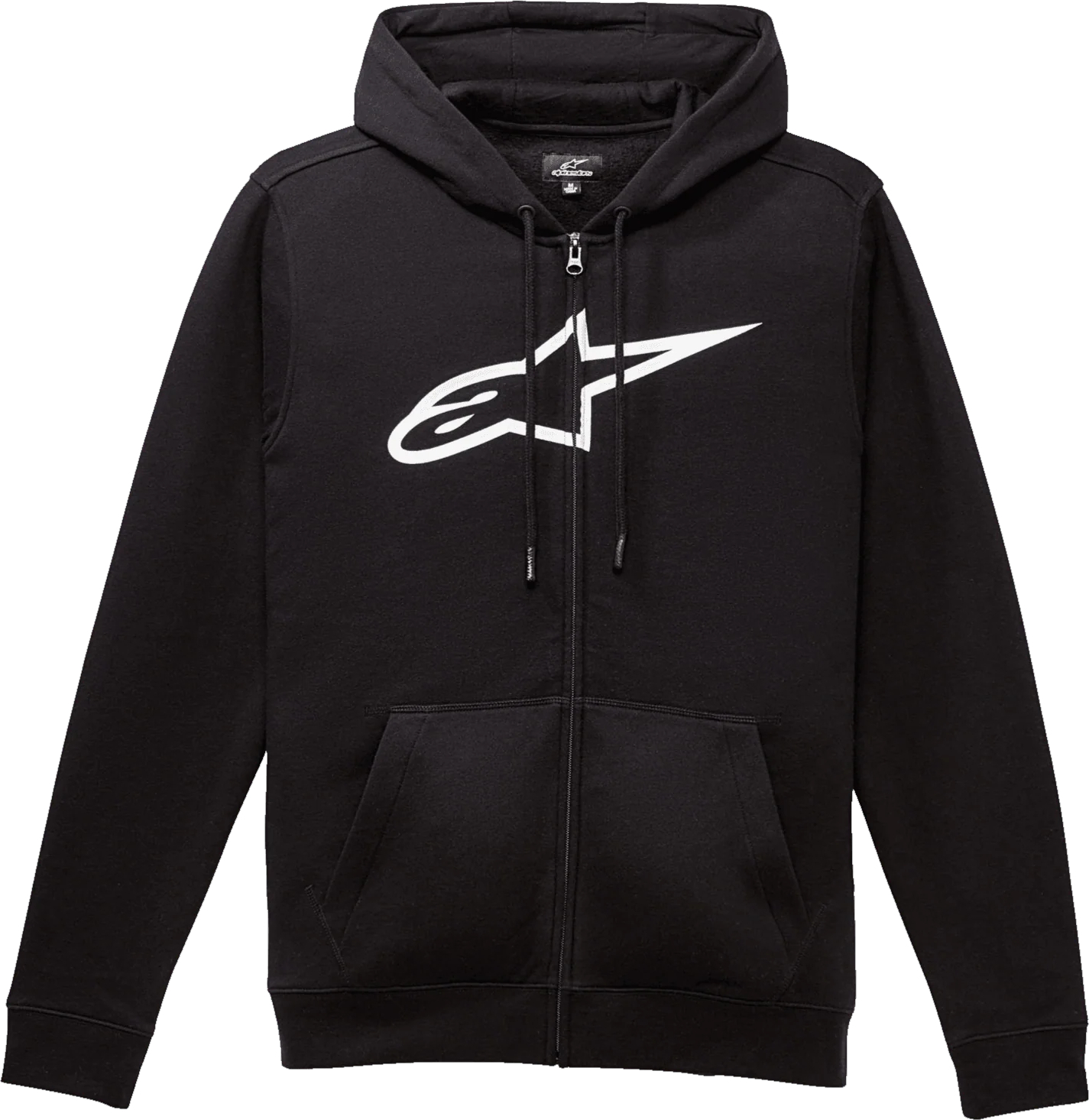 ALPINESTARS Ageless Zip Hoodie V3, T-shirts en sweaters voor de motorrijder, Zwart-Wit