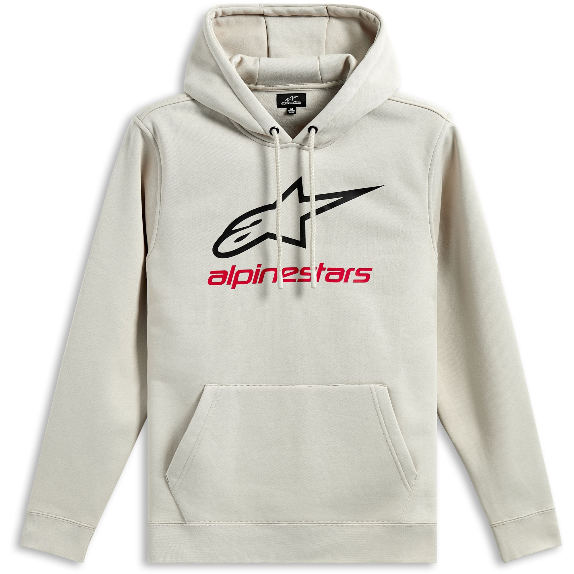 ALPINESTARS Always Hoodie V3, T-shirts et sweaters pour le motard, Blanc Cassé-Noir-Rouge