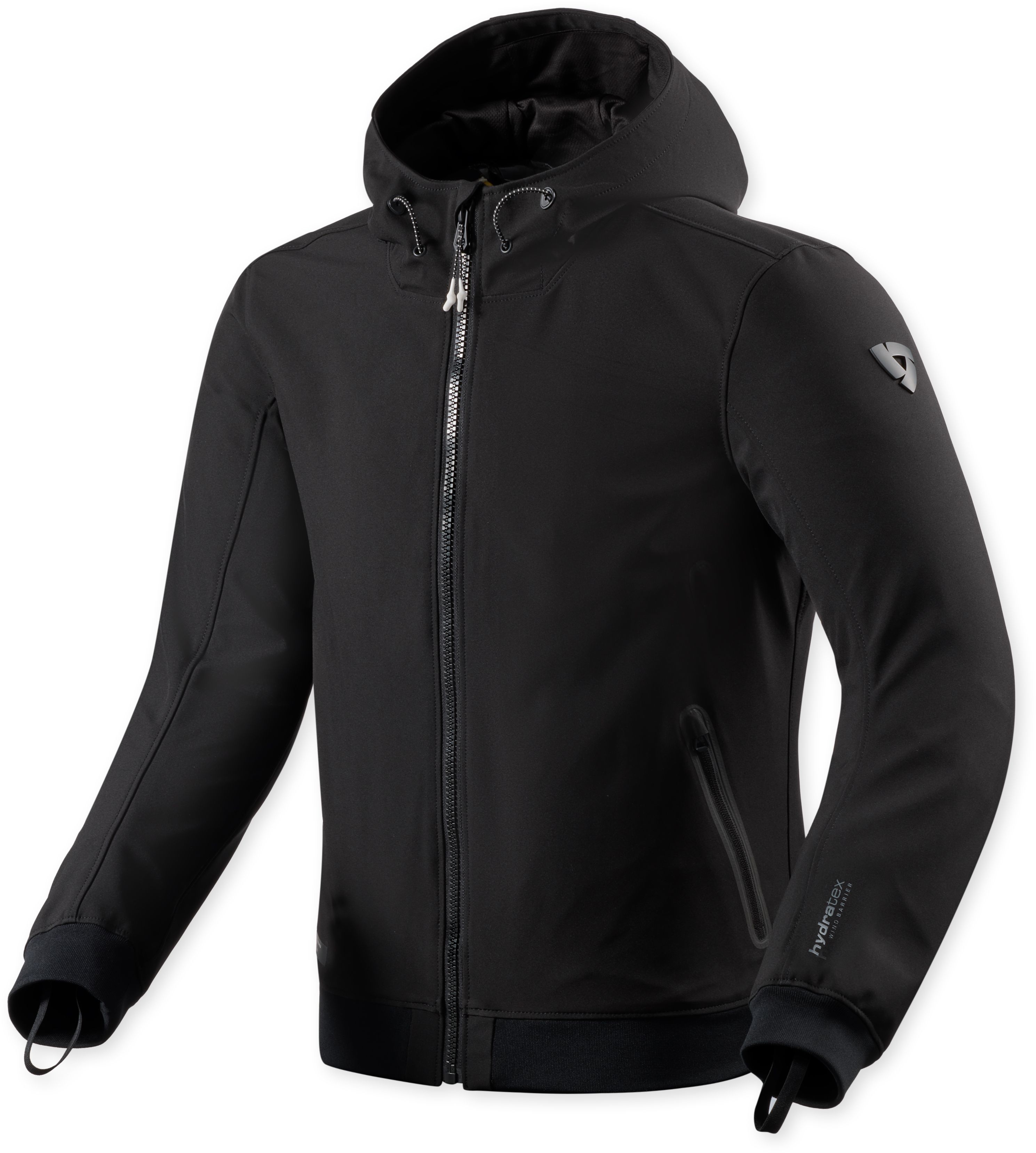 REV'IT! Saros WB, Men's motorcycle hoodie, Black