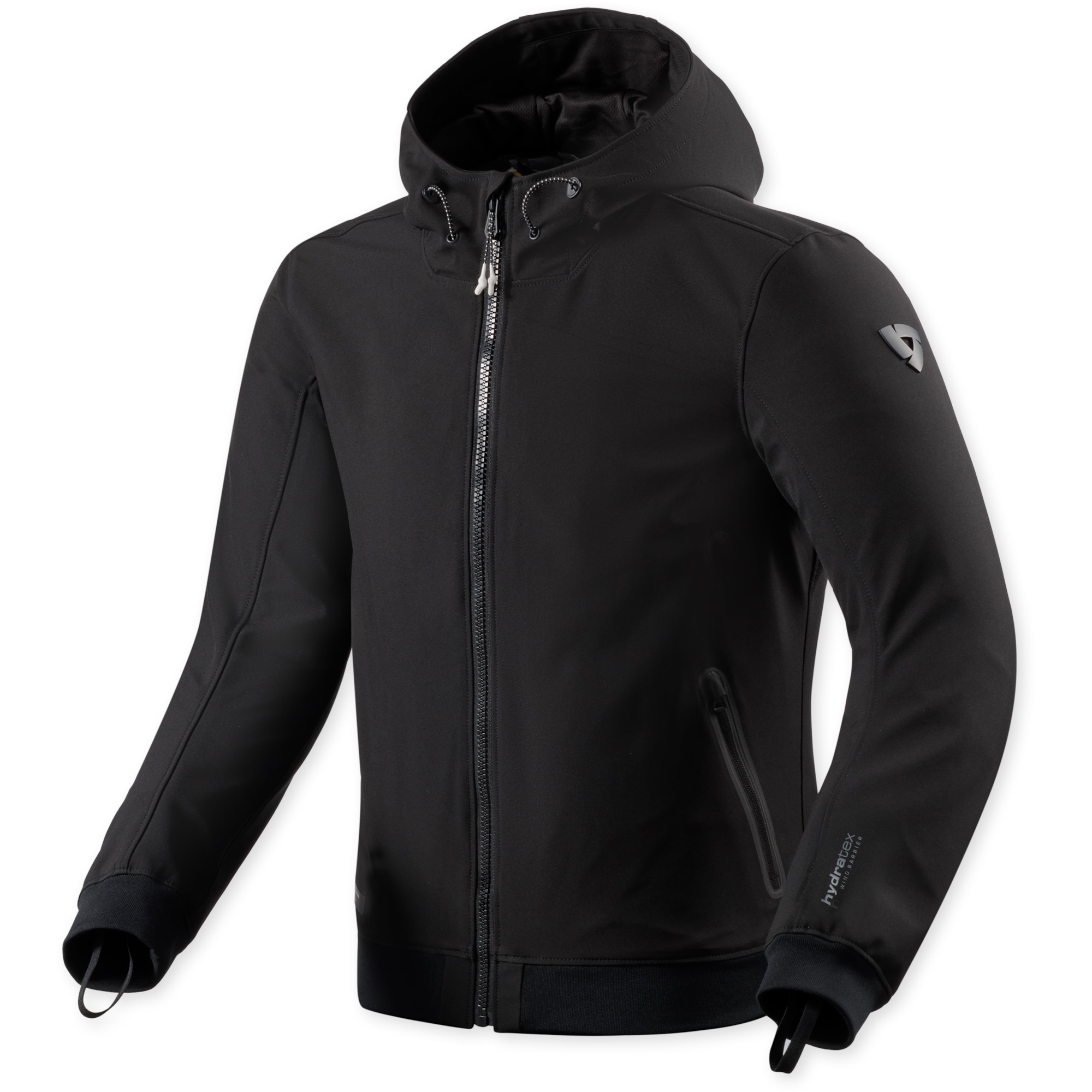REV'IT! Saros WB, Men's motorcycle hoodie, Black