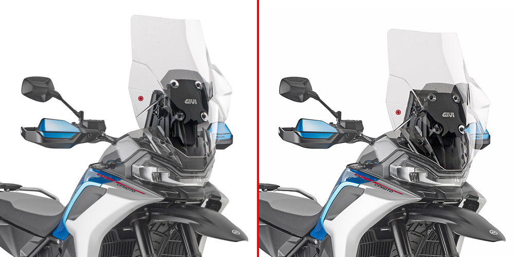 GIVI Windscherm, moto en scooter, D9227ST Verhoogd transparant