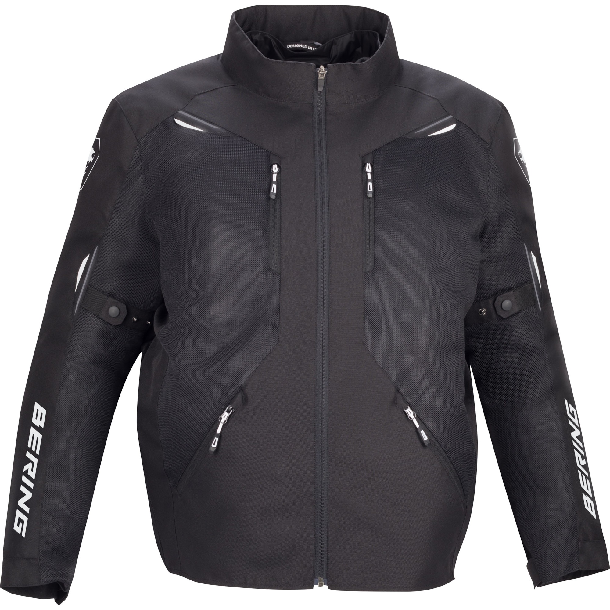 BERING Brazilia King Size, Textiel motorjas heren, Zwart-Wit