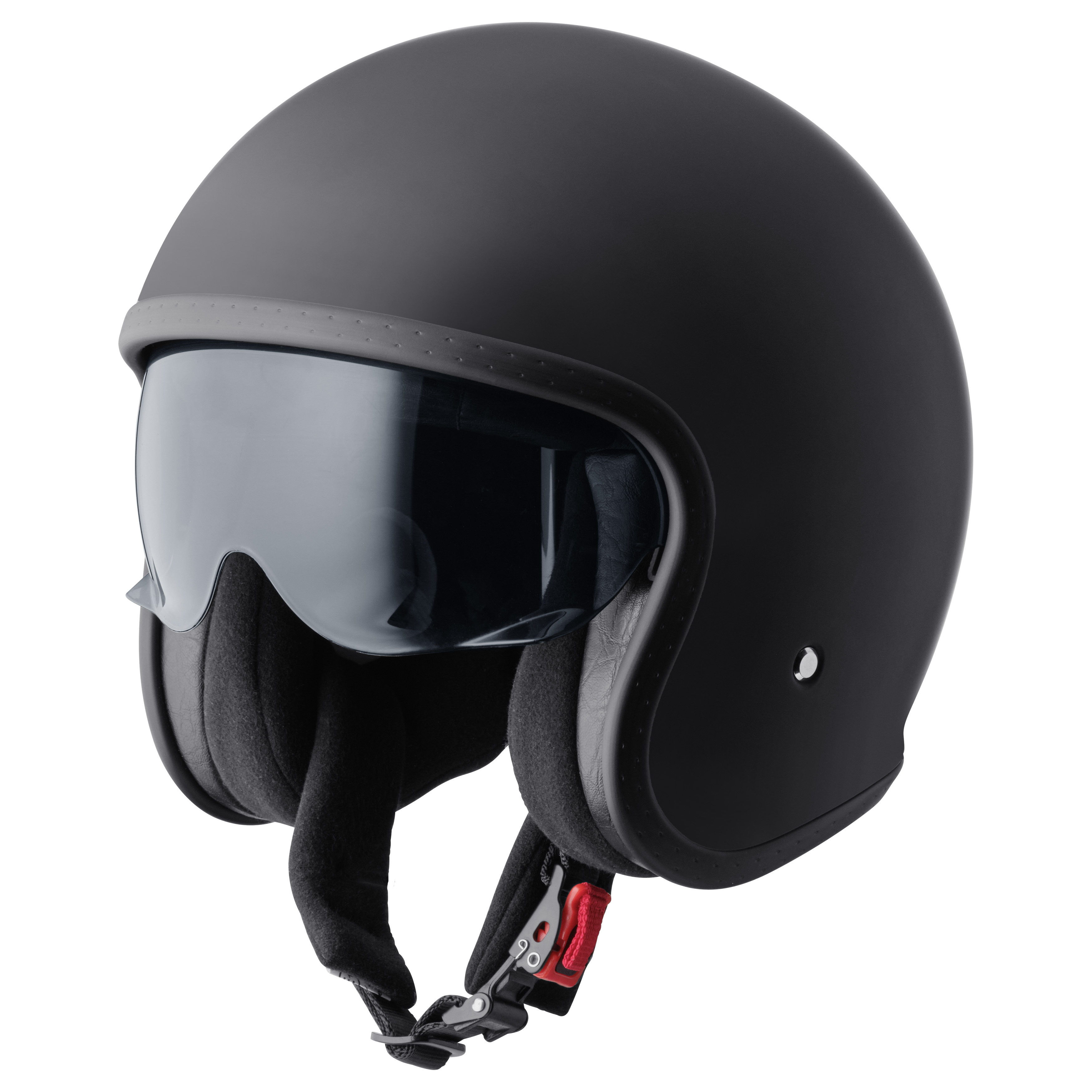 GMS Ride, Jethelm of scooter helm, Mat zwart