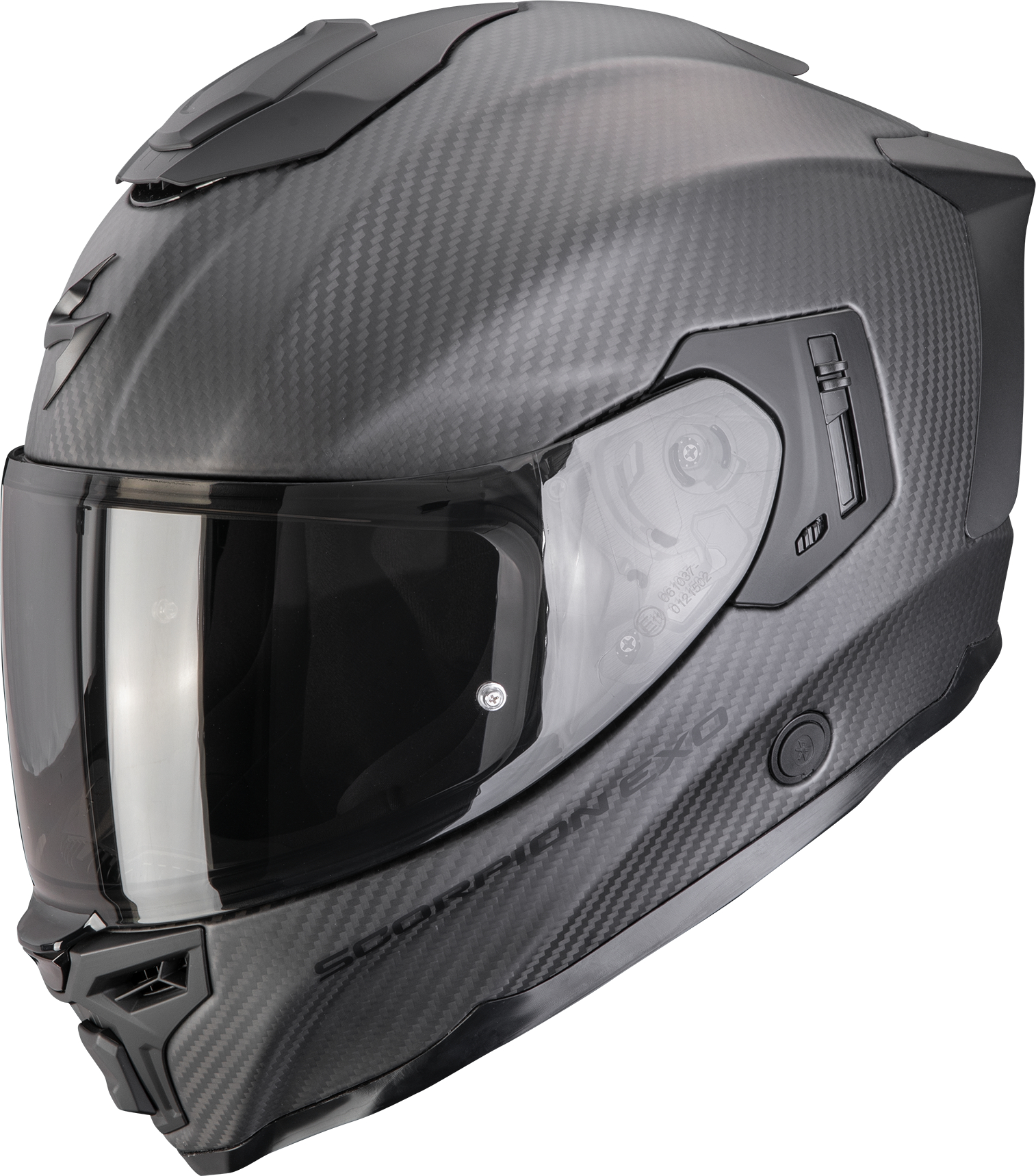 SCORPION EXO-1500 Air Carbon Solid, Integraalhelm, Mat Zwart