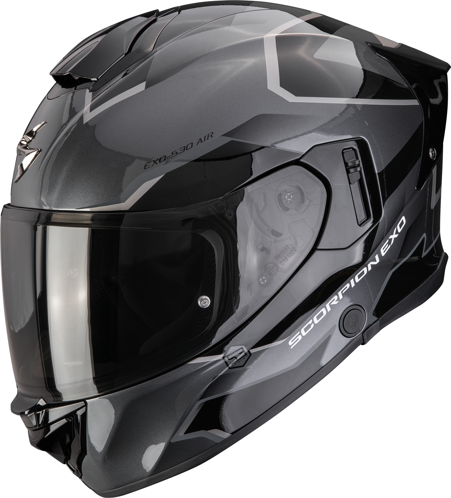 SCORPION EXO-530 Air Clip, Full-face helmet, Silver-Black