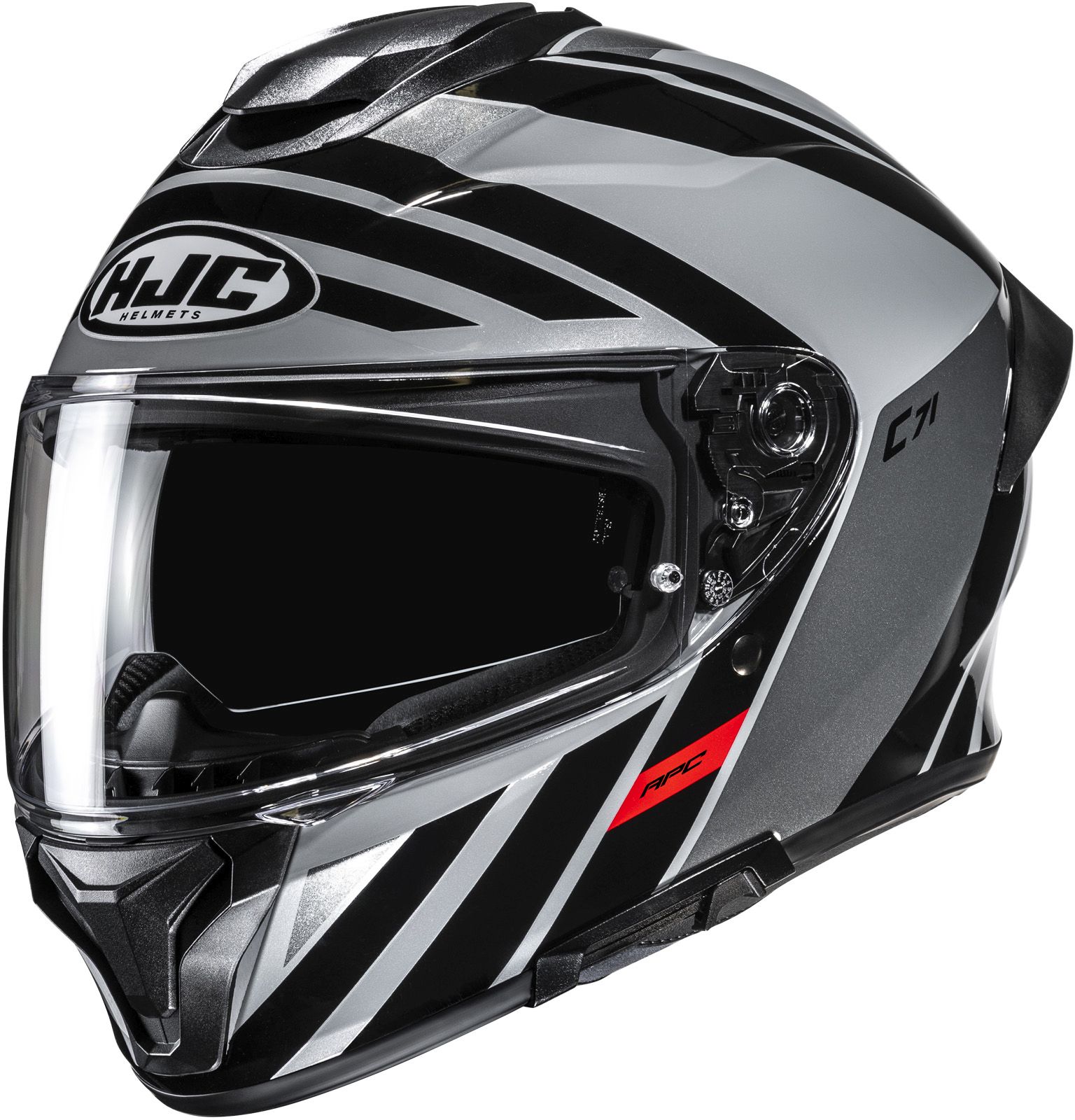 HJC C71 Faber, Integraalhelm, Zwart Grijs
