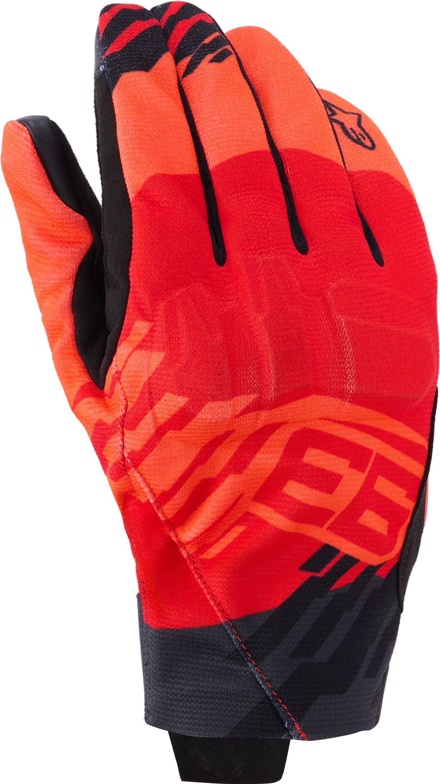 ALPINESTARS Reef V2 Gloves, Motorhandschoenen zomer heren, MM93 Rood Fluo-Helder Rood-Zwart