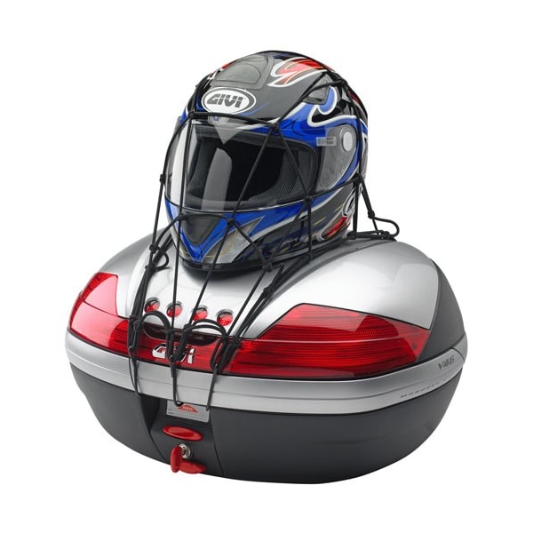 Filet De Rangement Pour Casque Moto - Maille élastique Réglable 30x30 Cm, Pour Sacoches, Paniers, équipement