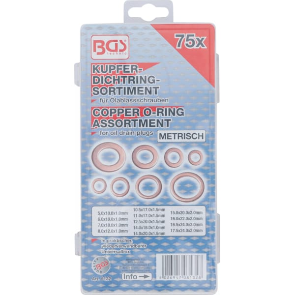 30 stuks koperen ringen set pakking platte ring afdichting assortiment kit M4 M5 M6 M8 M9 M10 M12 M14 M16 M18 for carterpluggen(M16x 22x 1.5 30 stuks koperen ringen set pakking platte ring afdichting assortiment kit M4 M5 M6 M8 M9 M10 M12 M14 M16 M18 for carterpluggen(M16x 22x 1.5