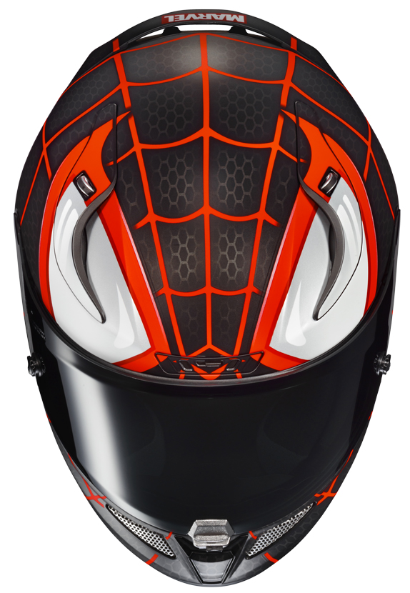 HJC présente ses nouveaux casques aux couleurs de Spiderman