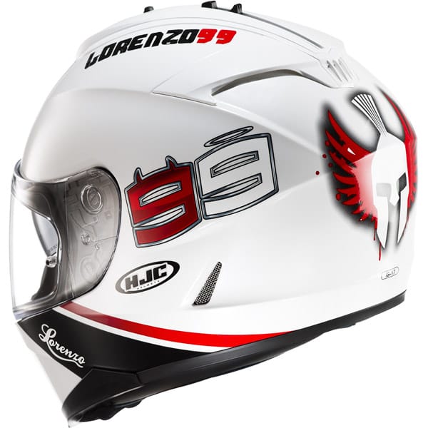 HJC IS-17 Lorenzo White-Black-Red Full-face helmet