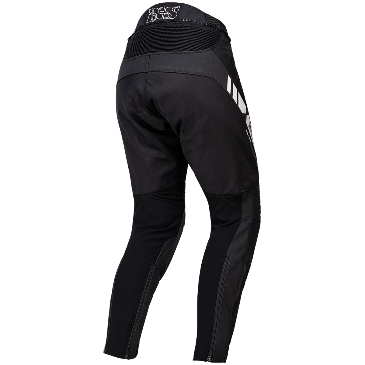 IXS RS-500 1.0 pants Noir - Blanc - Pantalon moto en cuir hommes