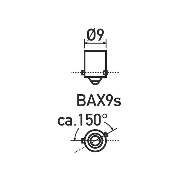 PHILIPS BAX9S H6W 12V/6W - Standlicht-, knipperlicht- en  instrumentenlampjes