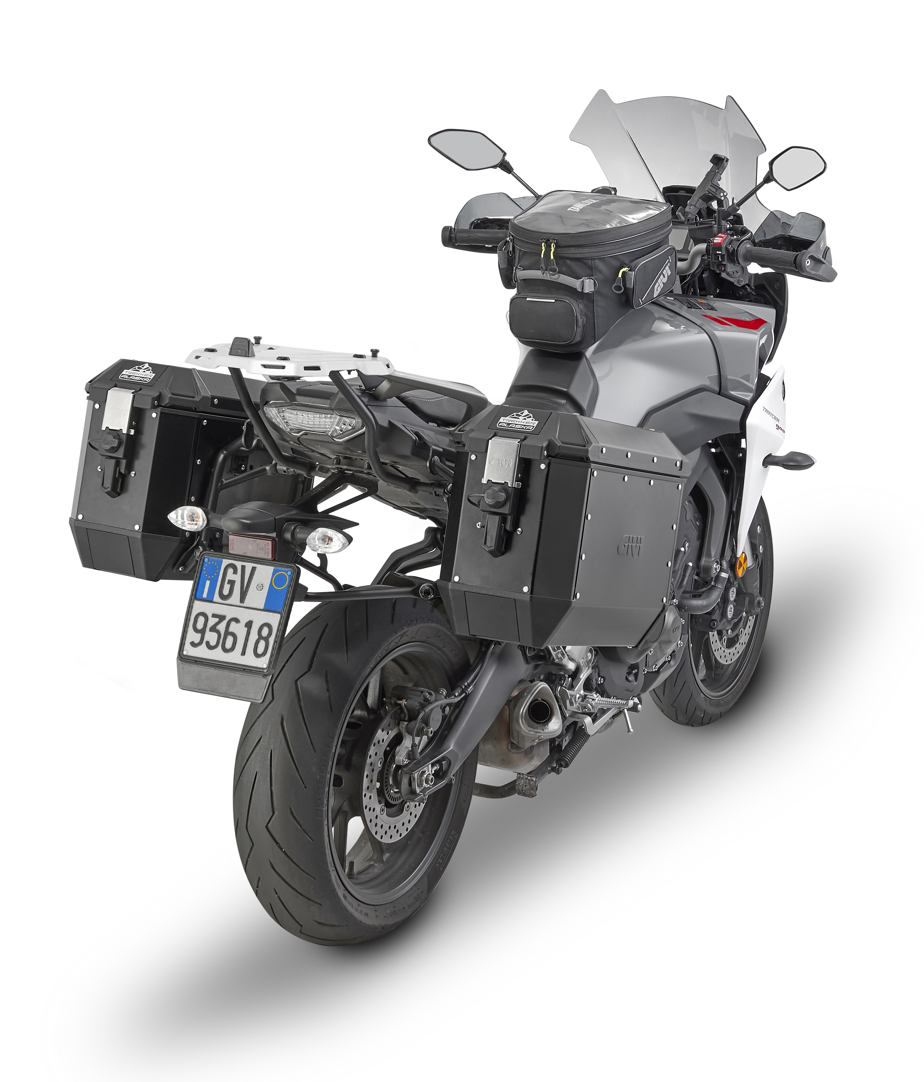 GIVI DLM36 Trekker Dolomiti set valises Aluminium Noir - Top case et valise  moto