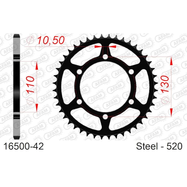 Rear sprocket image