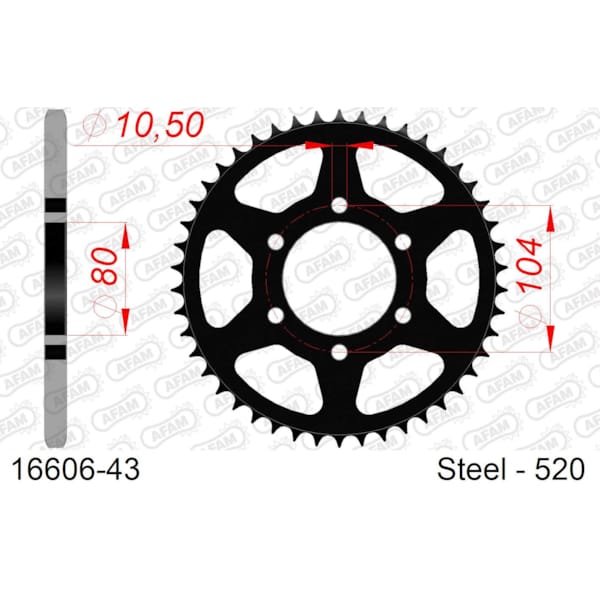Rear sprocket image