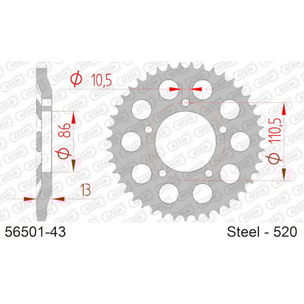 Rear sprocket image
